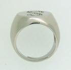 Anello chevalier con iniziale in argento 925%°